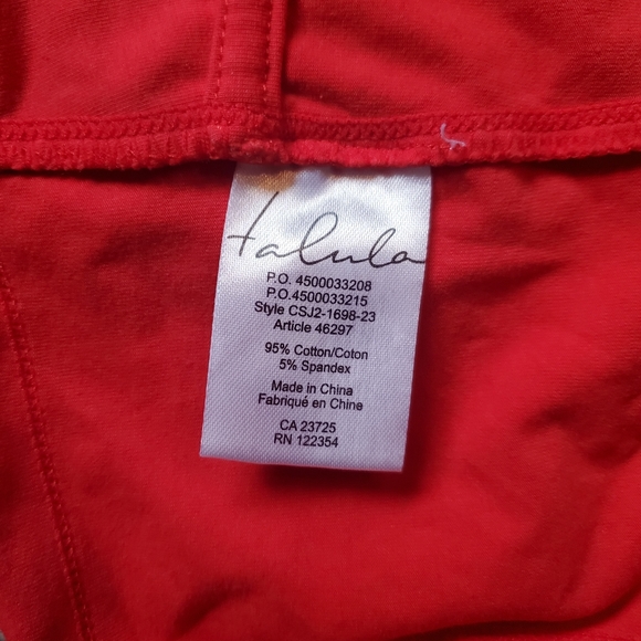 4/$20 Talula Aritzia Red Cropped Tank, Size L - Picture 5 of 6